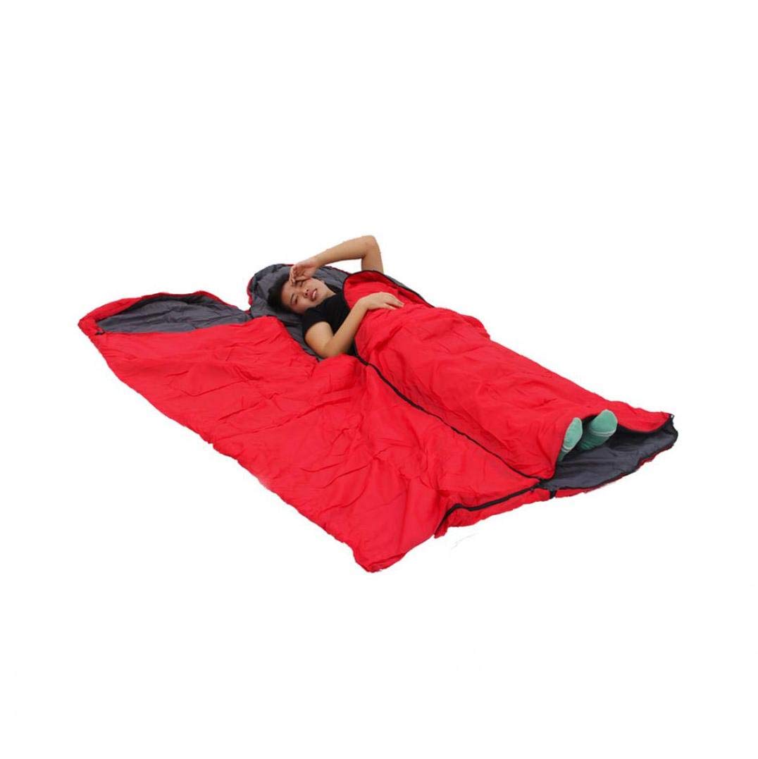 Спальный мешок hjgnbiohg Envelope Camping Bag с компрессионной сумкой Красный, фото №3