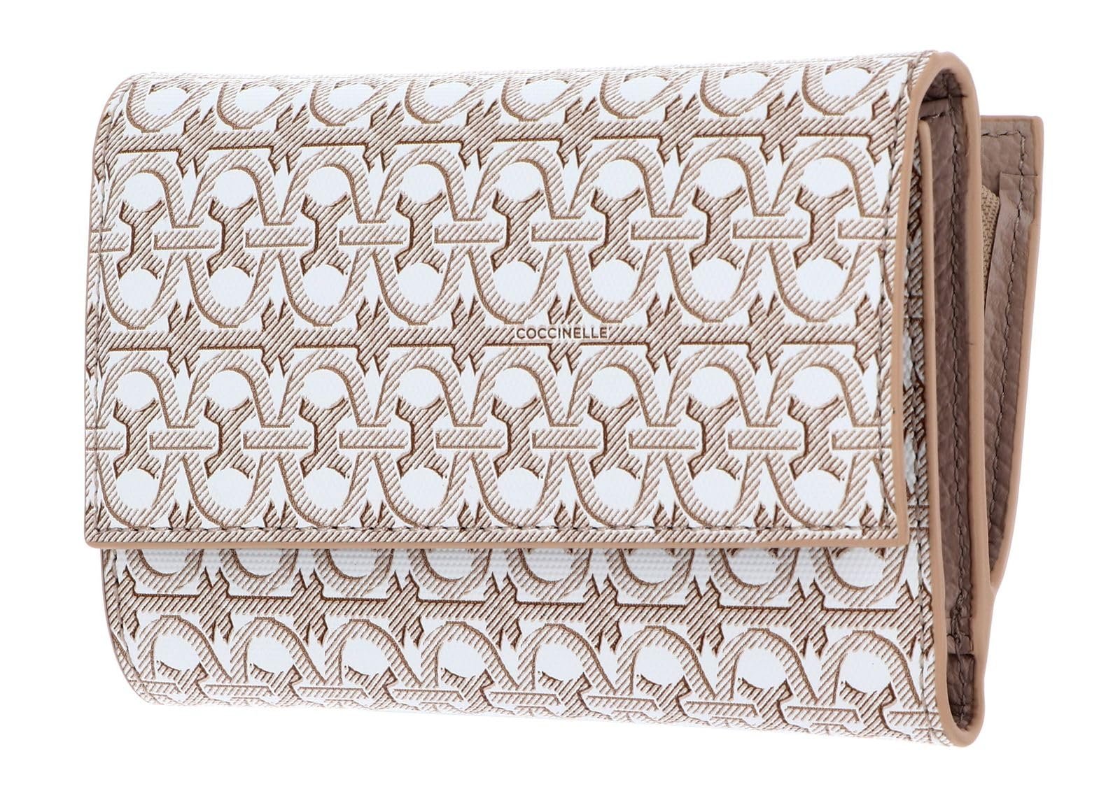 Кошелек Coccinelle Metallic Coated Monogram Multi Blanc/Rose, Multi Blanc / Rose, фото №1
