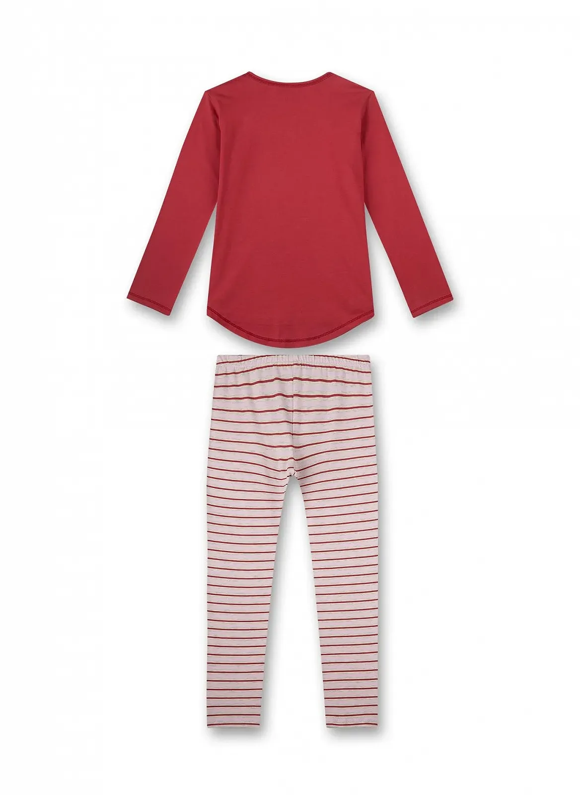 Піжама Sanetta для дівчат, червона, зручна, довгий комплект, фото №2 Піжама Sanetta для дівчат, червона, зручна, довгий комплект, фото №2
