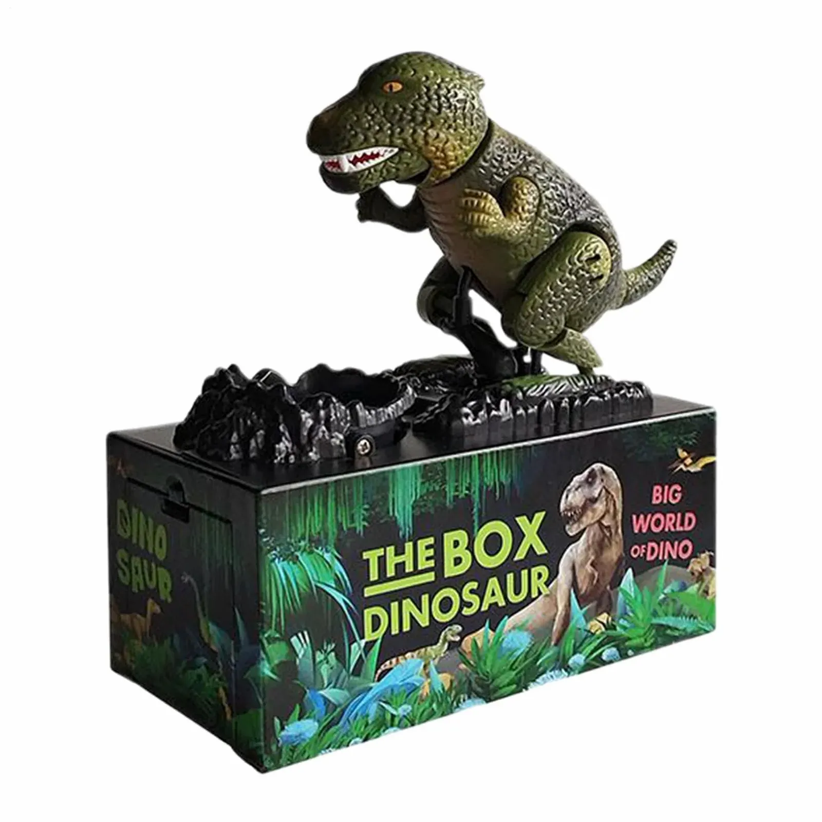 Копилка Электронная Музыкальная Динозавр Детская Мультяшная Рождественская, фото №1