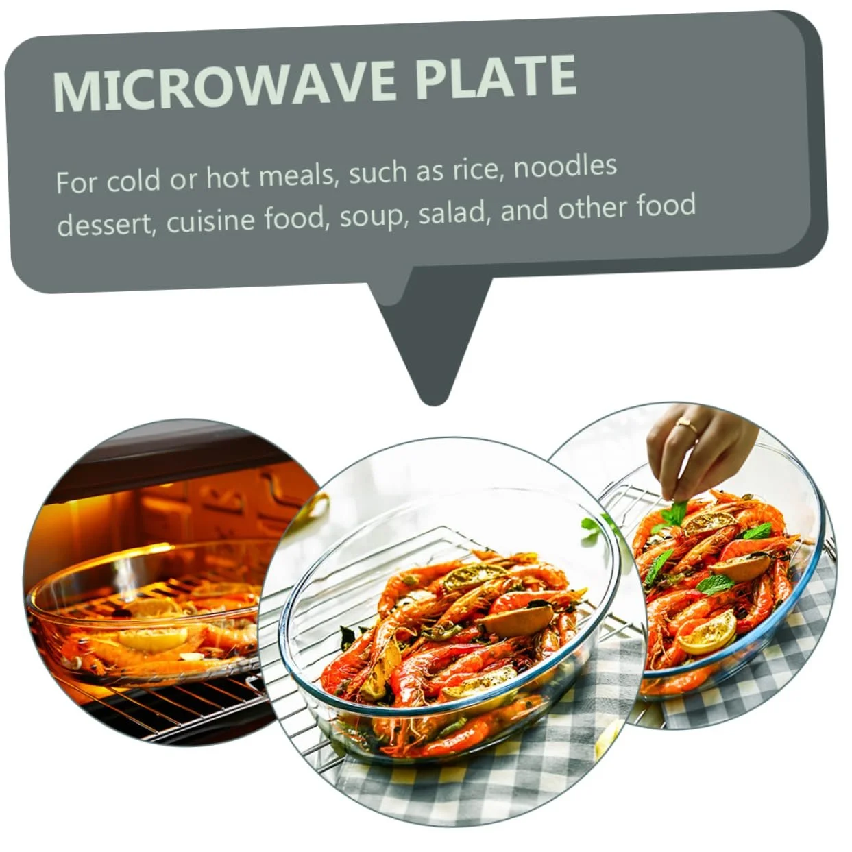 Форма для запікання VALICLUD скляна овальна для мікрохвильової печі, фото №5