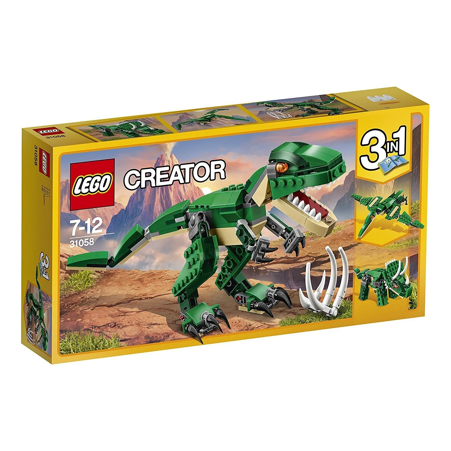 Конструктор LEGO Creator 3-в-1 31058 Динозавр 174 элемента, фото №1 Конструктор LEGO Creator 3-в-1 31058 Динозавр 174 элемента, фото №1