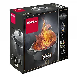 Ківш Metaltex XPERT ILAG 24 см антипригарне покриття 3 шари індукційний чорний synthetic.ua - Фото 1