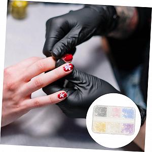 Прикраси для нігтів Квіти Різнокольорові synthetic.ua - Фото 1