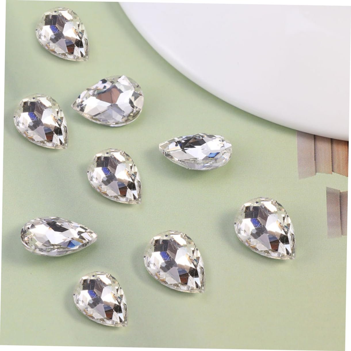 Стразы Стеклянные подвески для одежды 150 шт капля, фото №7