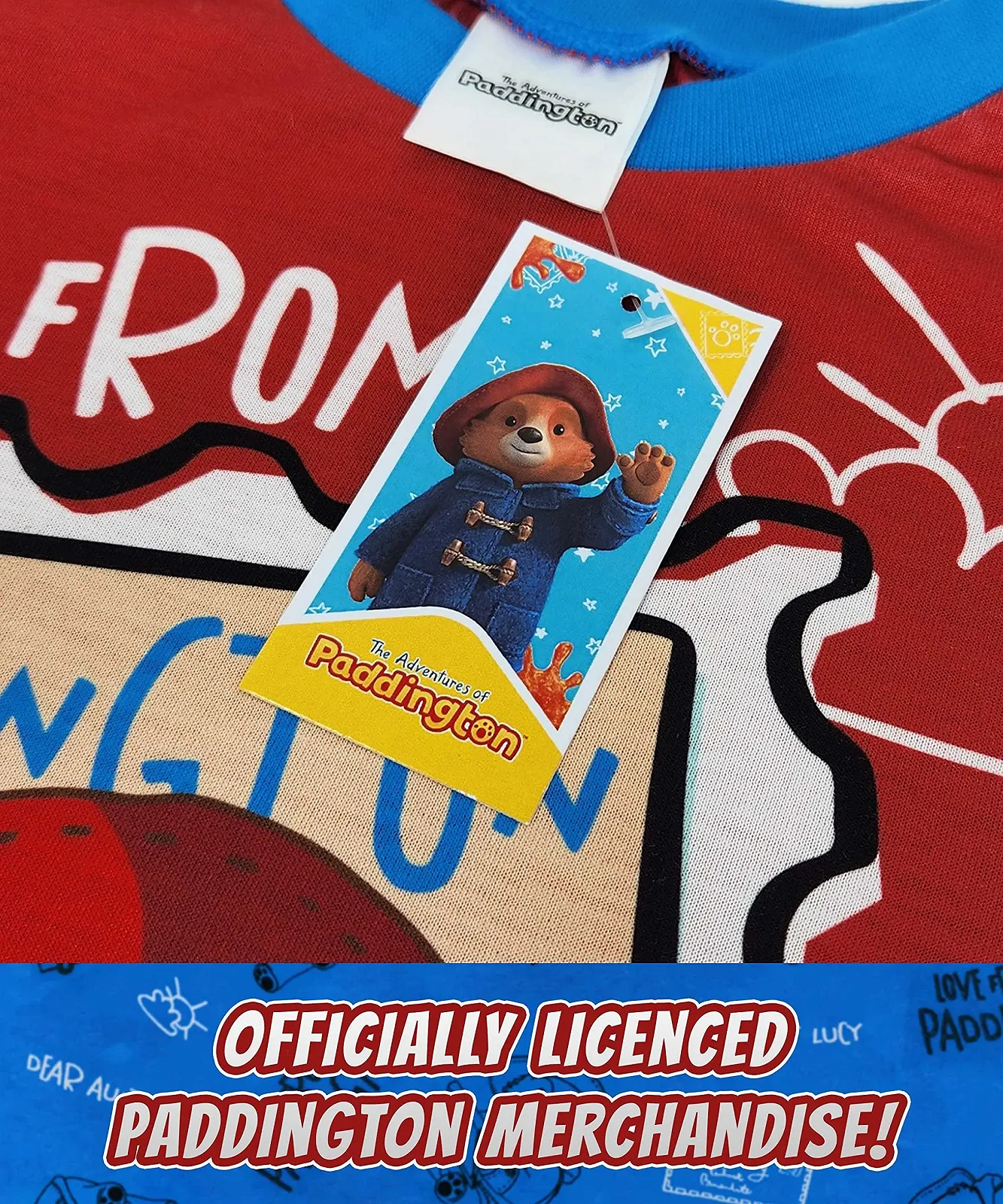 Піжама Paddington Bear Paddington Bear з короткими рукавами для дітей, фото №4