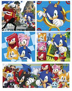 Пазл Clementoni Supercolor 80508 Sonic 10 в 1 різнокольоровий synthetic.ua - Фото 1