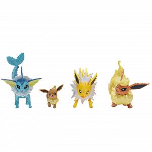 Набір фігурок Pokemon Select Evolution (5 см Іві #1, 7.5 см Джолтеон, 7.5 см Вапореон, 7.5 см Флареон) - Фото 1