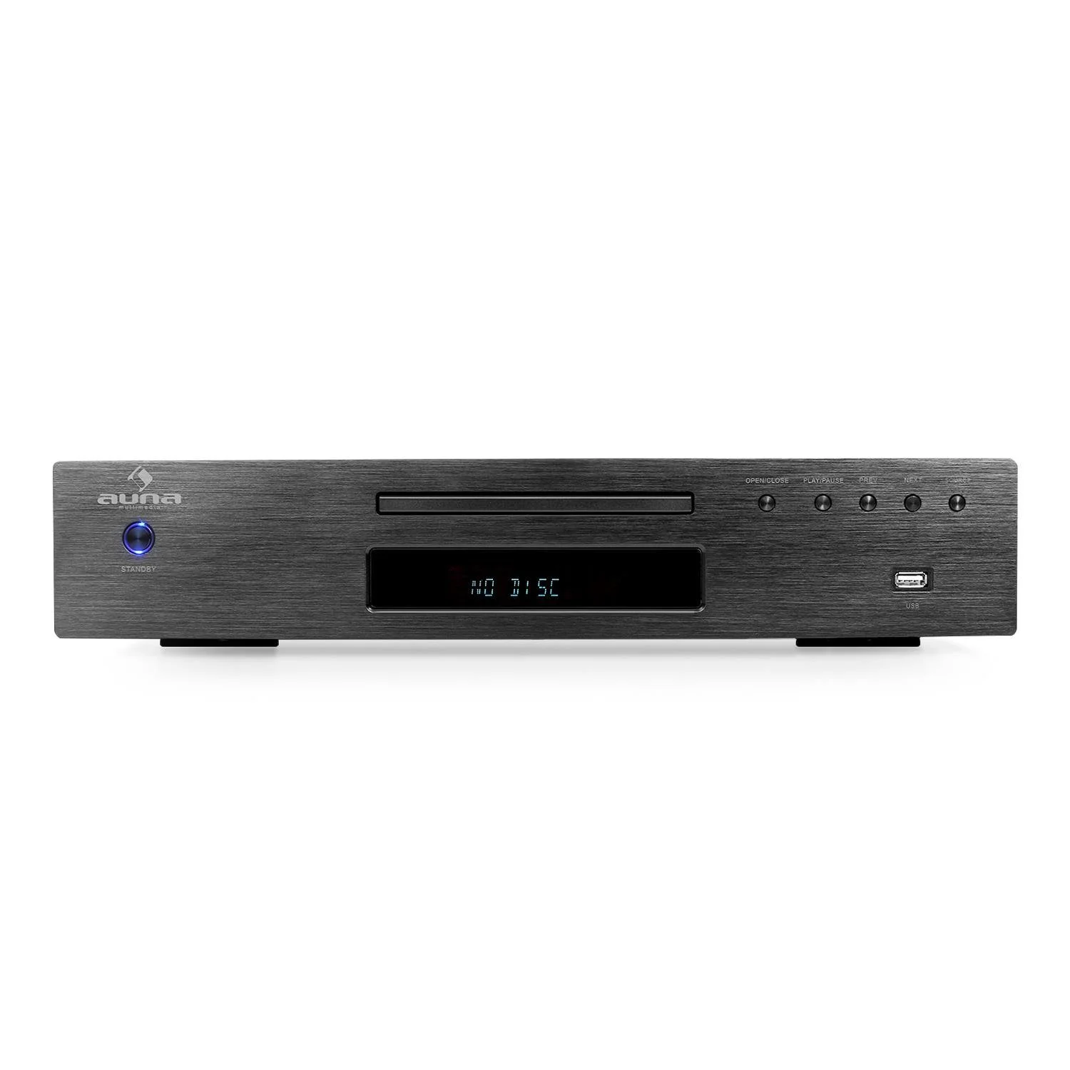 CD-проигрыватель AUNA AV2-CD508 Hi-Fi Стерео усилитель мощности Max. 600 Ватт, USB-порт, ЖК-дисплей, Aux-In, 4x Stereo RCA, Инфракрасный пульт дистанционного управления, Bluetooth, фото №3
