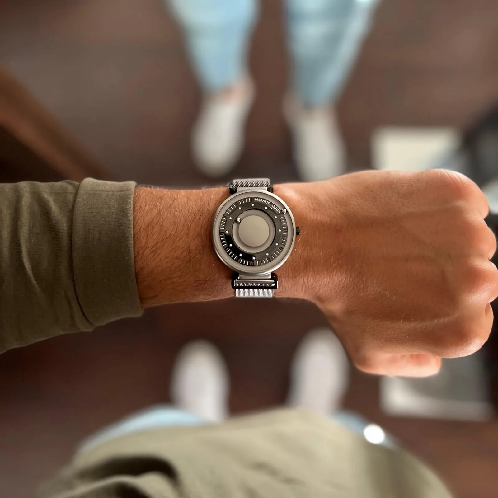 Часы Primus Серебряный с титановым сетчатым браслетом для мужчин и женщин, серебряный, Minimalist, фото №2 Часы Primus Серебряный с титановым сетчатым браслетом для мужчин и женщин, серебряный, Minimalist, фото №2