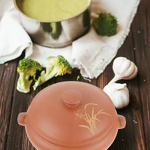 Кастрюля-пароварка VALICLUD керамическая термостойкая с крышкой для овощей и мяса synthetic.ua - Фото 1