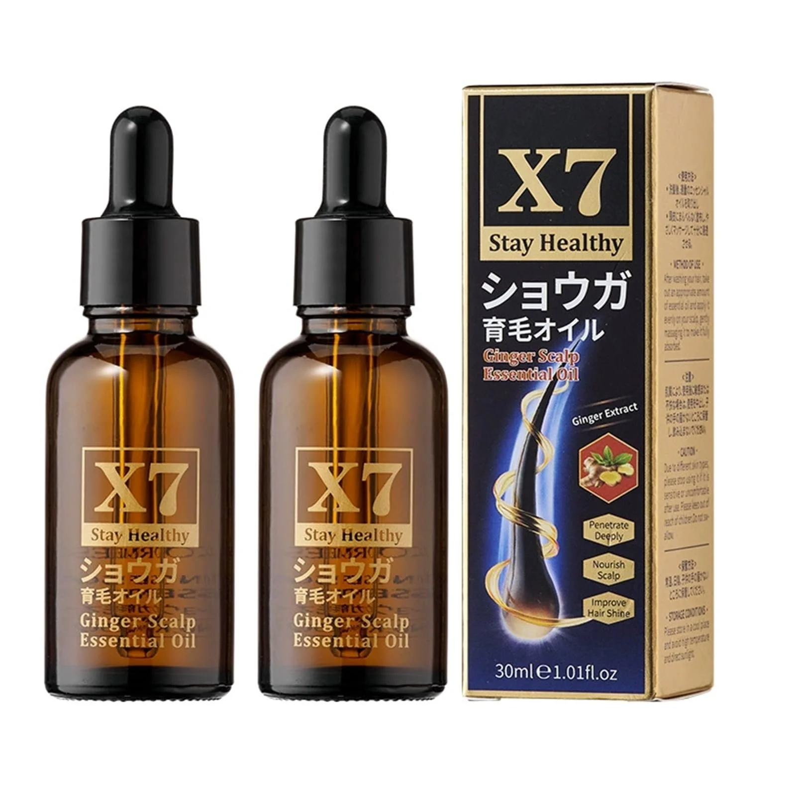 Есенція для шкіри голови з імбиром Old Ginger, 2 шт, фото №1