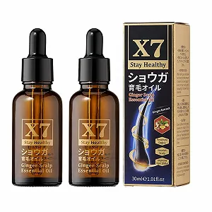 Эссенция для кожи головы с имбирем Old Ginger, 2 шт. Экстракт натурального имбиря для глубокого ухода, стимулирует рост волос, уменьшает выпадение, улучшает здоровье кожи головы, для всех типов волос - Фото 1