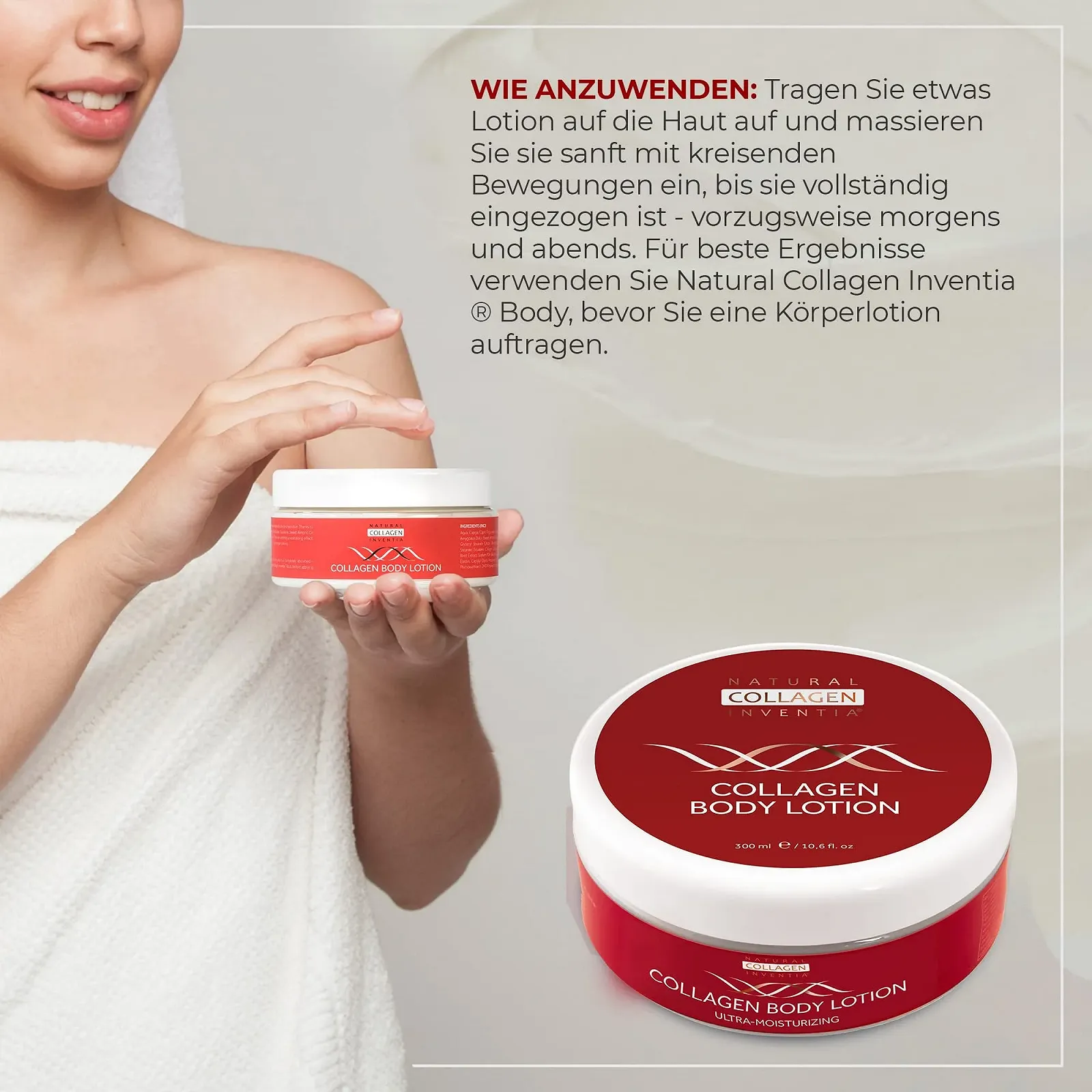 Лосьйон для тіла з колагеном 300 мл з гіалуроновою кислотою, мигдалевою олією, зволожуючий, регенеруючий, фото №3 Лосьйон для тіла з колагеном 300 мл з гіалуроновою кислотою, мигдалевою олією, зволожуючий, регенеруючий, фото №3