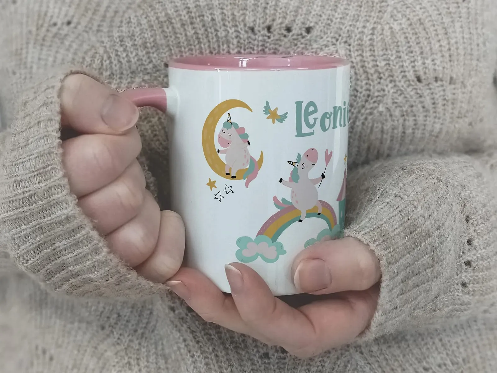 Детская кружка GRAZDesign Unicorn Розовый, керамика, 330 мл, мотив единорога, фото №3 Детская кружка GRAZDesign Unicorn Розовый, керамика, 330 мл, мотив единорога, фото №3