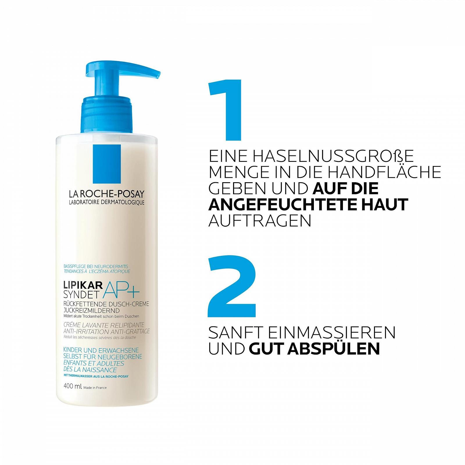 Очищающий крем-гель для душа Roche-Posay Lipikar Syndet AP+, фото №7
