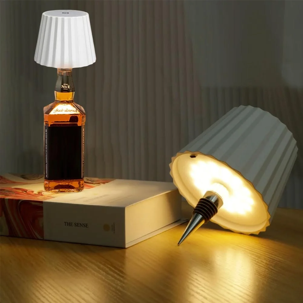 Лампа для пляшок LED 2 шт акумуляторна сенсорна димерована, фото №5