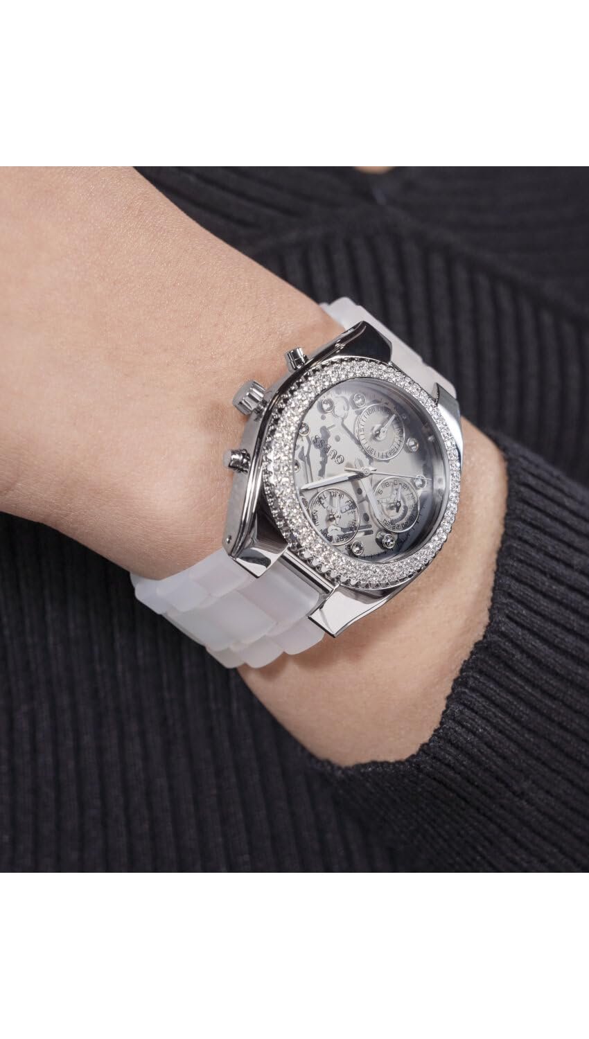 Годинник Аналоговий Guess Jelly Багатофункціональний Жіночий 37мм Прозорий Класичний, фото №5