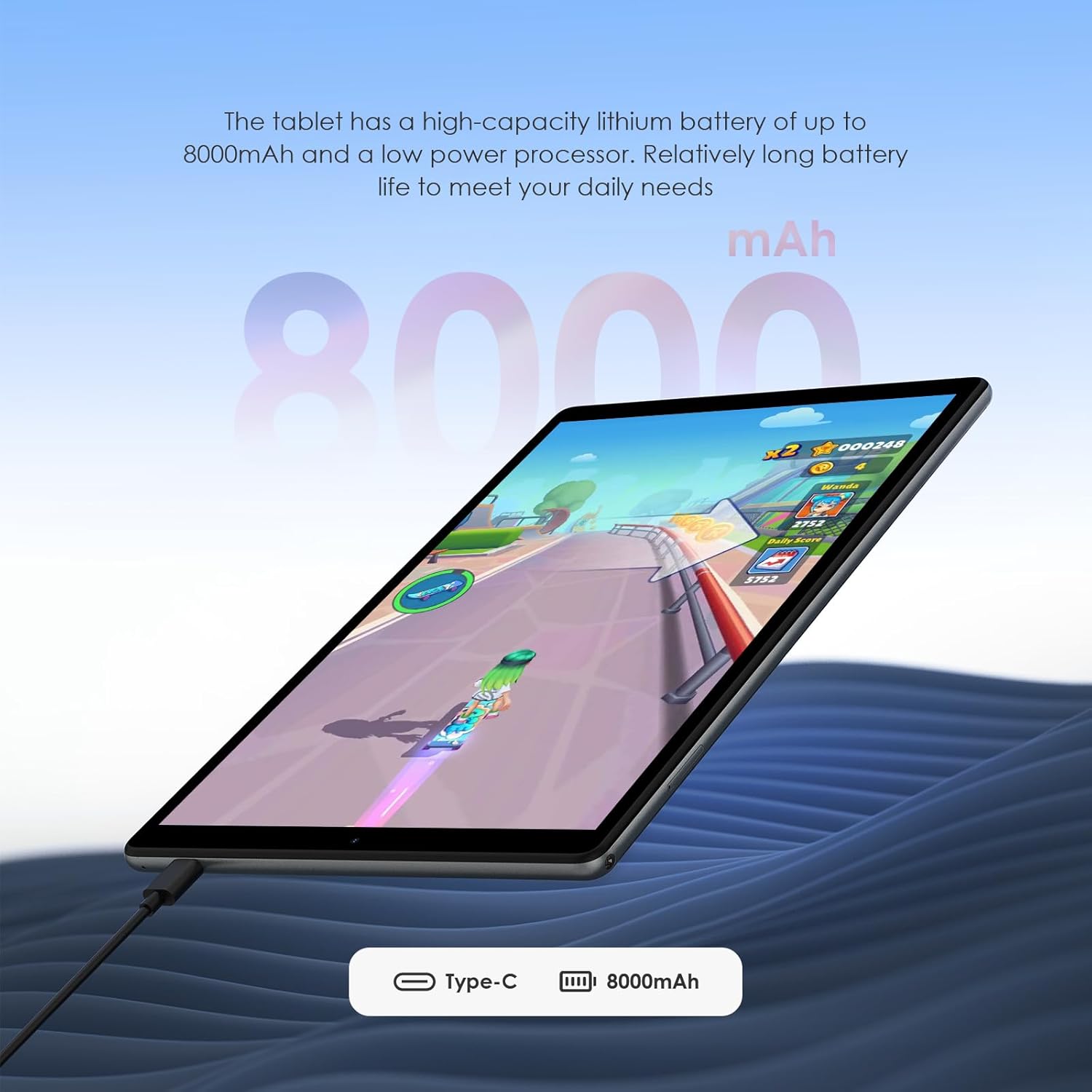 Планшет 10.1" Full HD PIXPEAK L30 12+24/128Gb 4G 2-SIM Android 14 8000 mAh Серый, фото №3