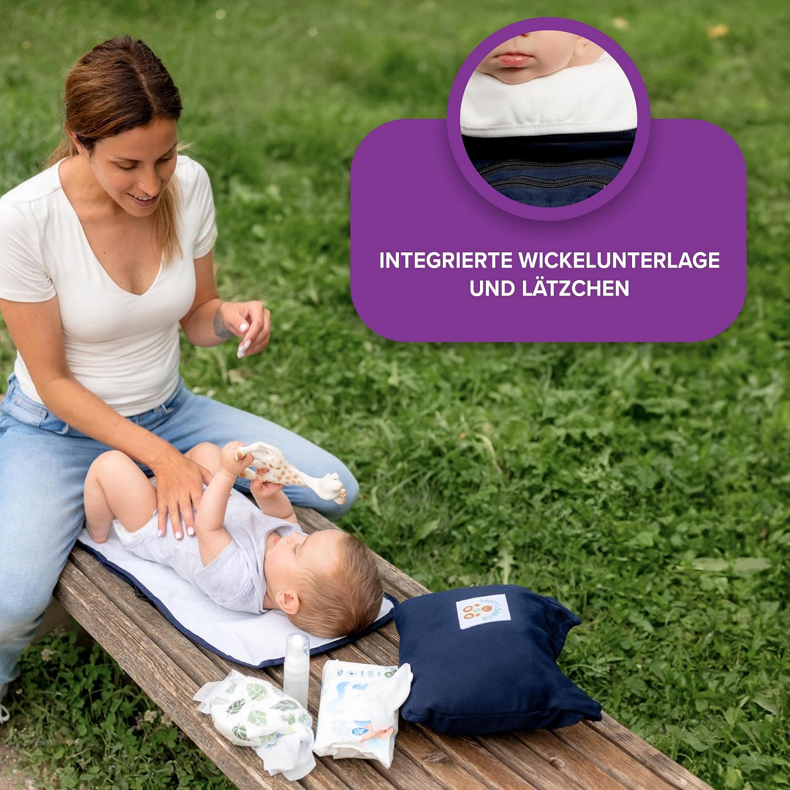 Слінг-рюкзак Sooth&Soothe Mobility Max ергономічний легкий з 6 кишенями та пеленальним матом, фото №5