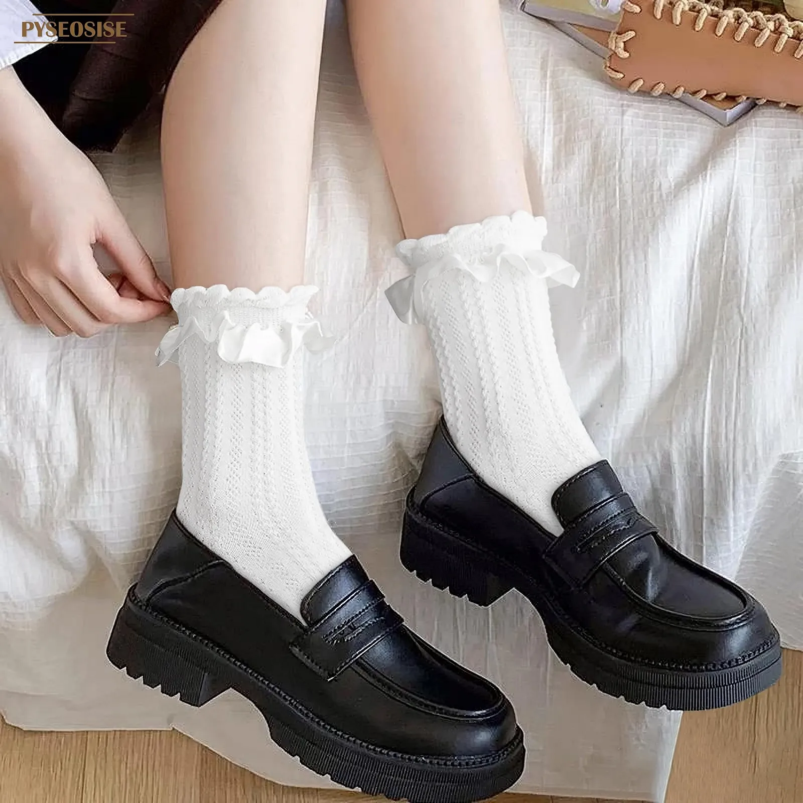 Шкарпетки з оборками 6 пар для жінок 34-38, фото №4 Шкарпетки з оборками 6 пар для жінок 34-38, фото №4