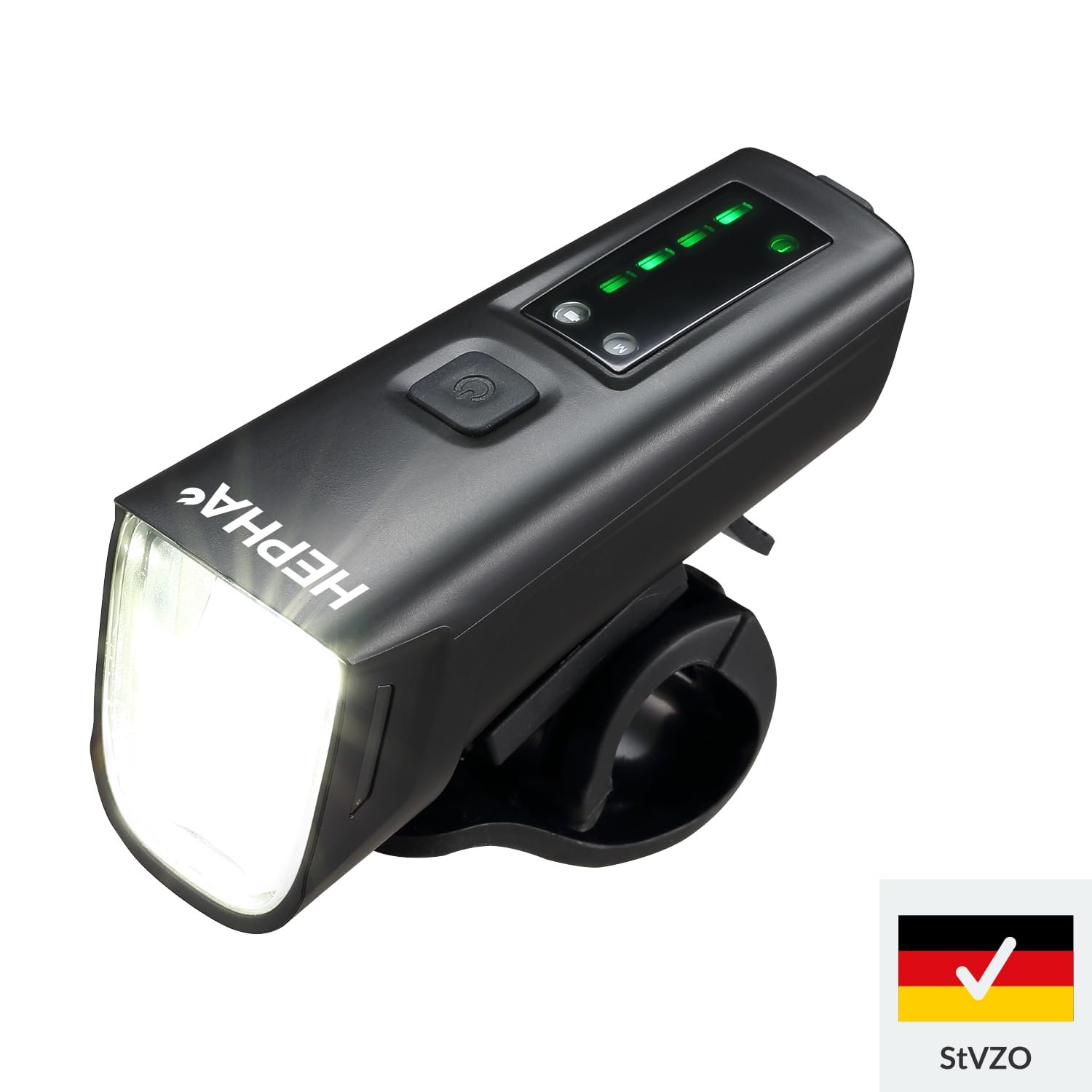 Фара HEPHA Передняя 100 люкс OSRAM LED, IPX5 водонепроницаемая, USB перезаряжаемая, Четыре режима, фото №3