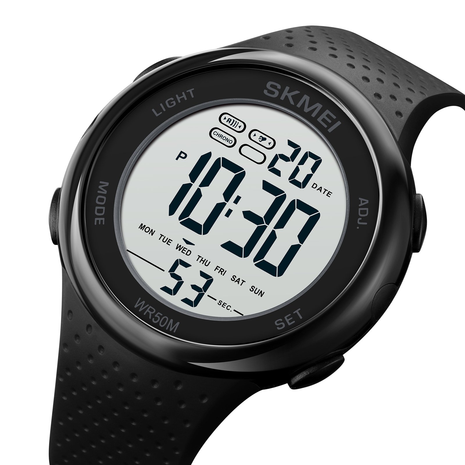 Годинник Skmei 1856BKWT Чорно-білий, фото №3 Годинник Skmei 1856BKWT Чорно-білий, фото №3
