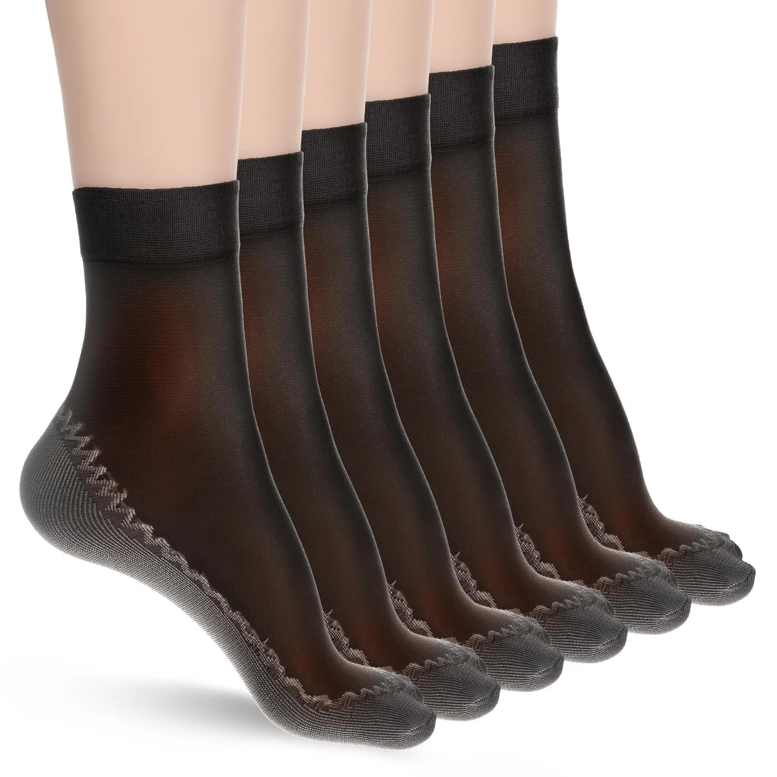 Панчохи Yolev 12 пар жіночих коротких шовкових панчіх, фото №1