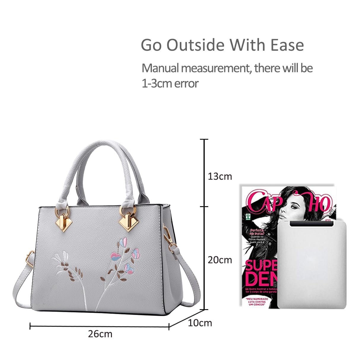 Ретро Женская Сумка с Верхней Ручкой NICOLE & DORIS Кожаная PU, фото №5