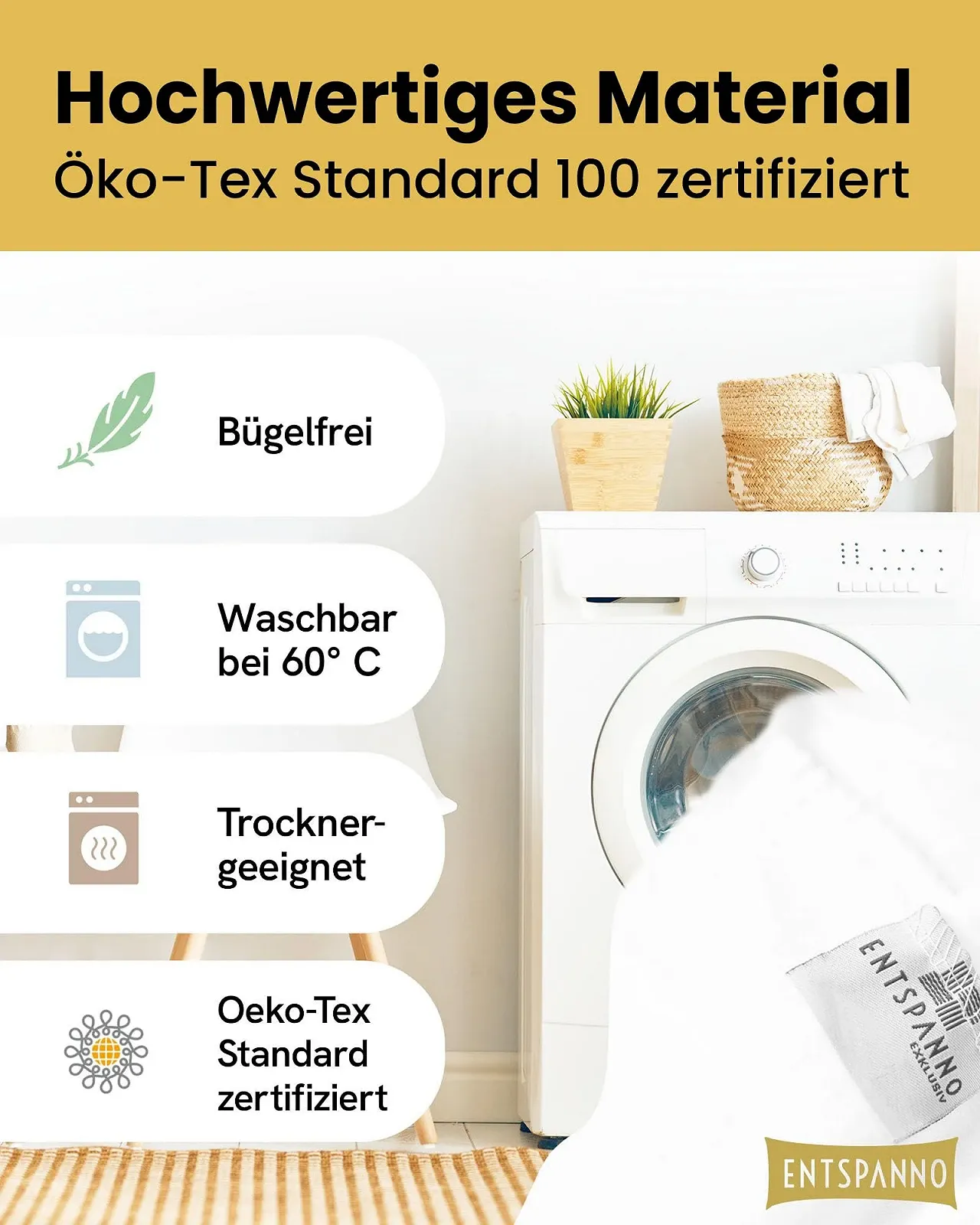 Простирадло натяжне Jersey ENTSPANNNO для водяних та пружинних ліжок з ворсованої бавовни, фото №5 Простирадло натяжне Jersey ENTSPANNNO для водяних та пружинних ліжок з ворсованої бавовни, фото №5