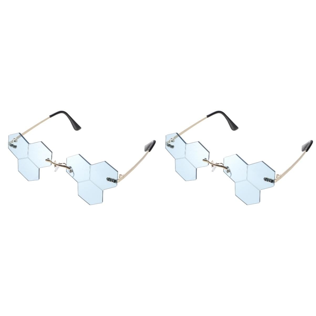 Сонцезахисні окуляри Без оправи PACKOVE 2 пари Великі, фото №1