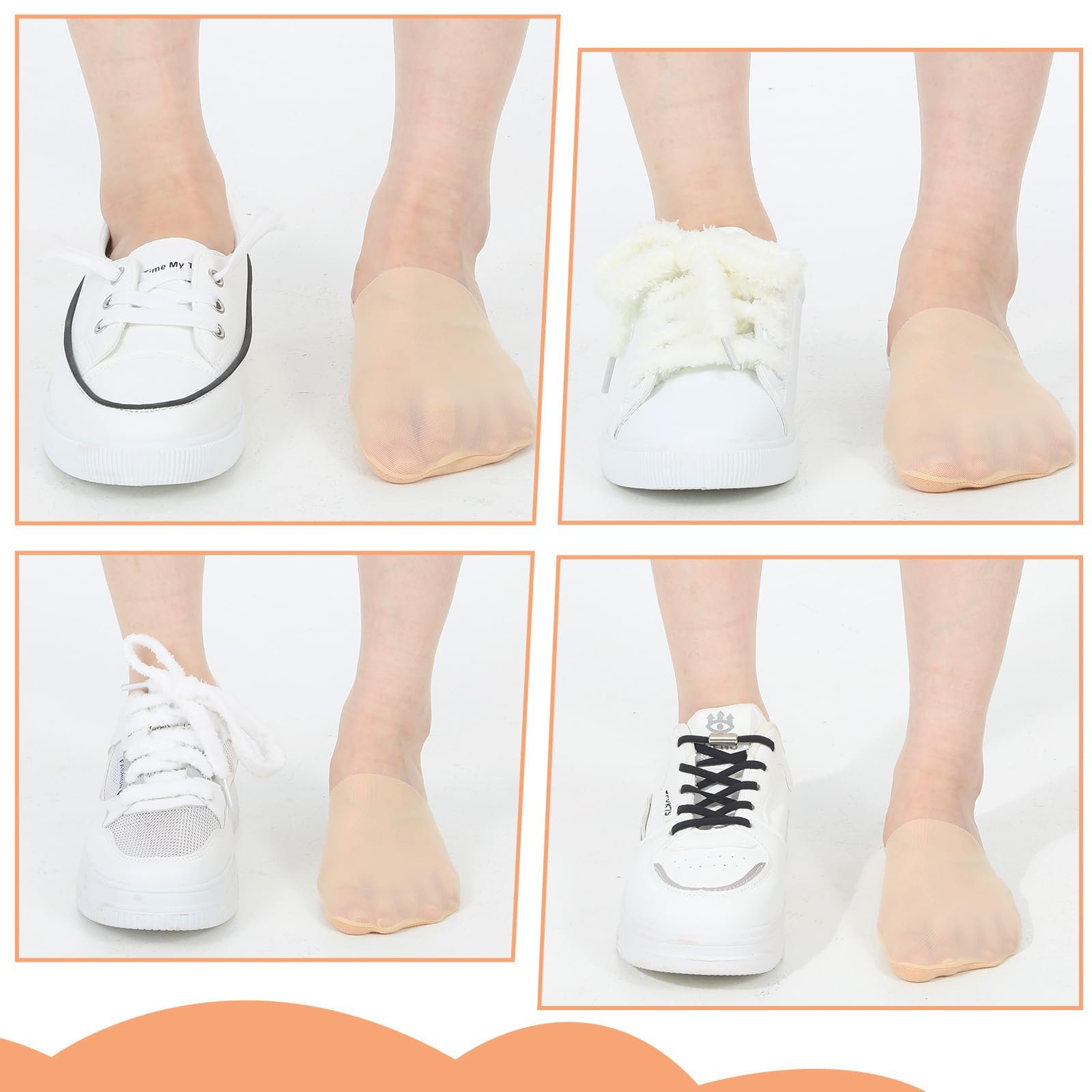 Женские носки, 6 пар, 39-42, дышащие, балетки, невидимые носки для кроссовок, короткие носки для плоской подошвы, фото №7