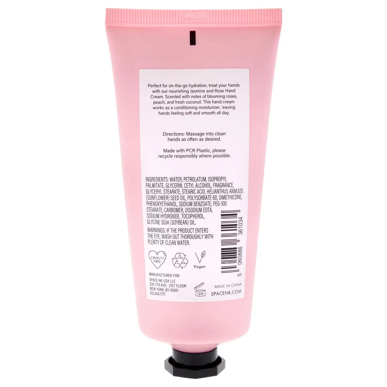 Крем для рук SpaceNK Жасмин та троянда Звичайний 100 мл, фото №2 Крем для рук SpaceNK Жасмин та троянда Звичайний 100 мл, фото №2