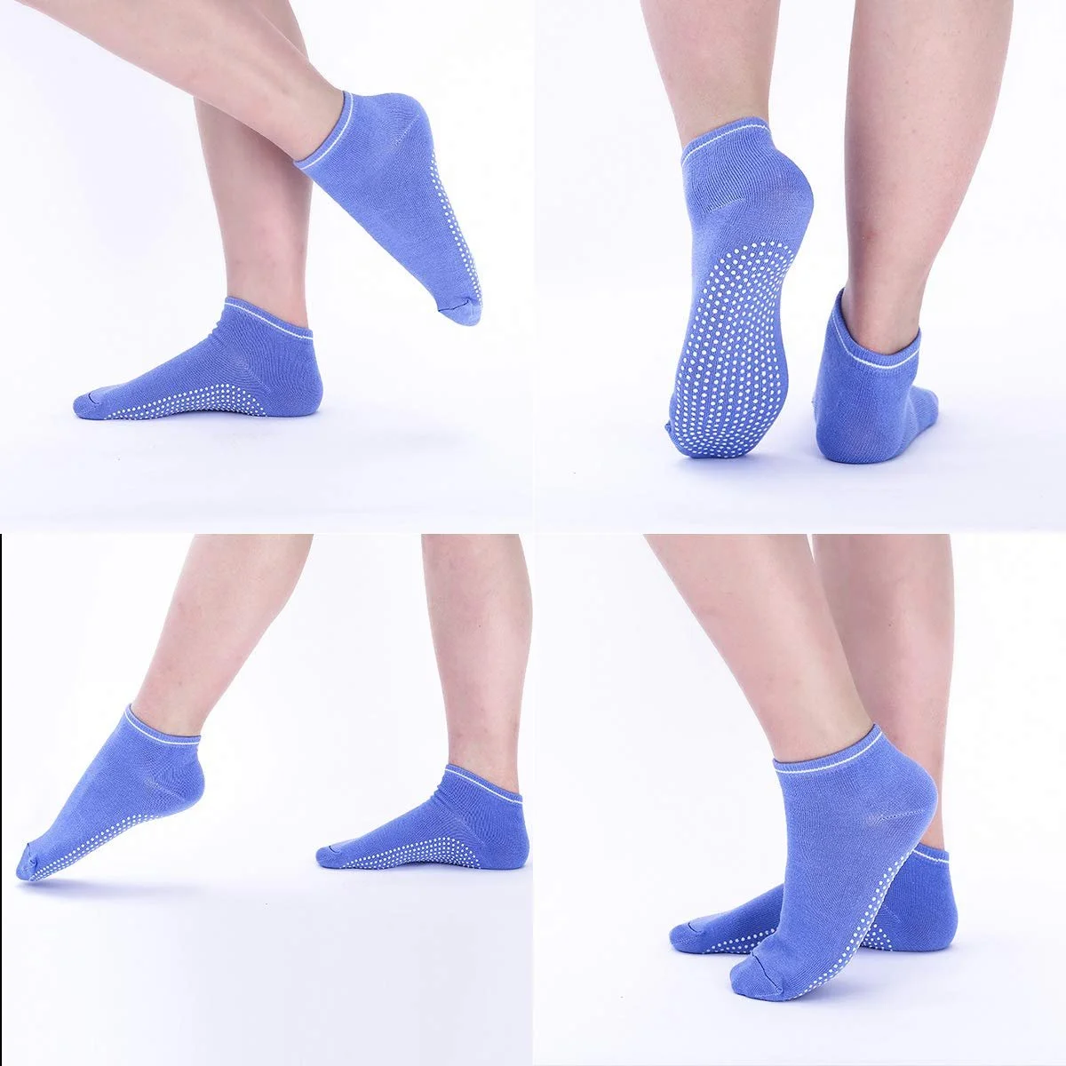 Шкарпетки для йоги, 5 пар нековзних шкарпеток для йоги для жінок, фото №5