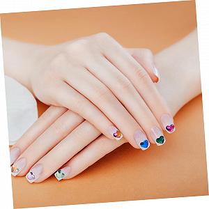 Стразы для ногтей Beavorty Сердце Прозрачный, 50 шт. synthetic.ua - Фото 1