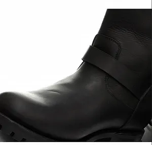 Ботинки Grinders Wild One Engineer Biker Кожаные Черные synthetic.ua - Фото 1