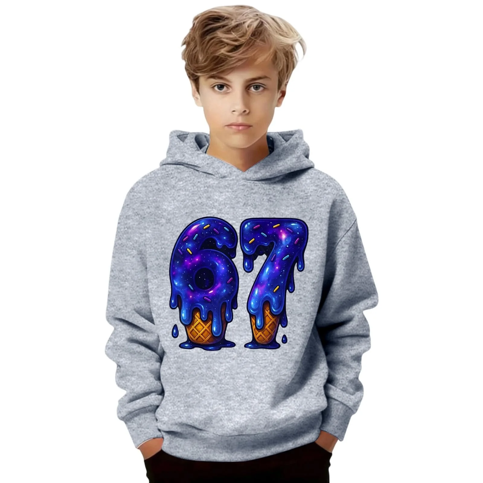 Худі з принтом 67, фото №2