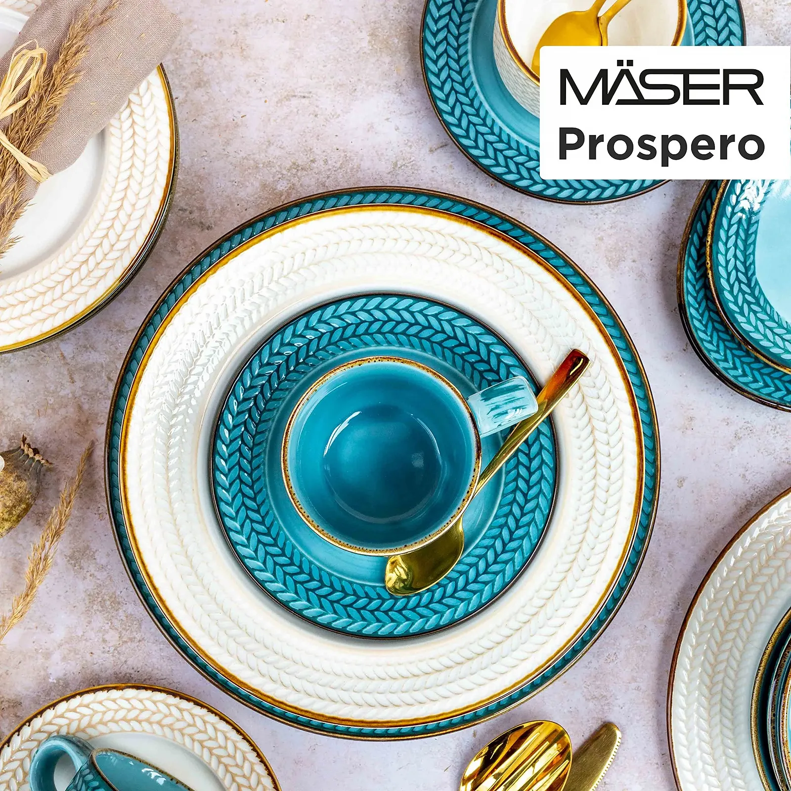 Миска MÄSER Prospero 935012 Набор из 4 расписанных вручную мисок для хлопьев., фото №5