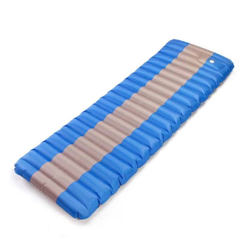 Килимок WANGLXST Outdoor Compact Waterproof Inflatable Camping Air Mattress Blue 74.8 x 27.6 x 4.72 дюймів, фото №5