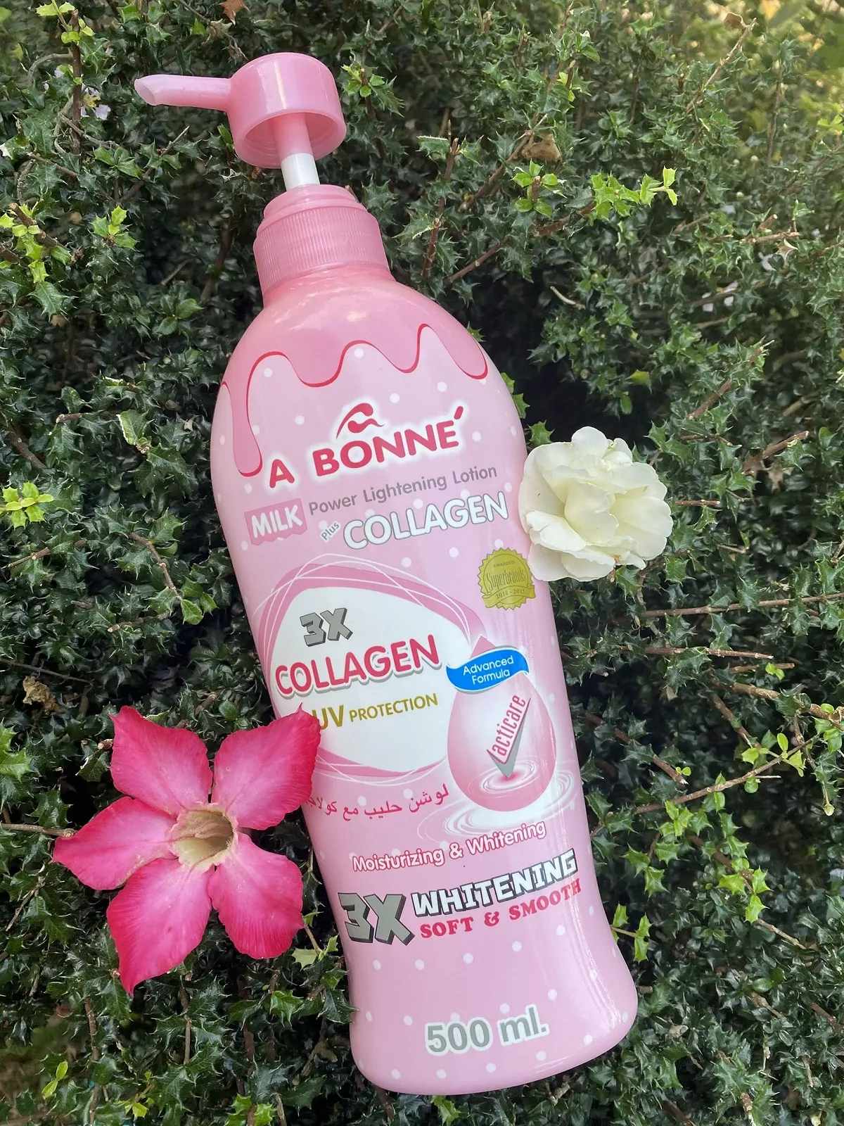 Лосьйон для тіла A Bonne Miracle Milk Power Lightening Collagen 500 мл для гладкої та м'якої шкіри, фото №5