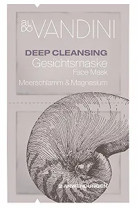 Маска для лица Aldovandini Deep Cleansing с морской грязью и магнием, веганская и без парабенов, 4 шт (4 x 15 мл) - Фото 1