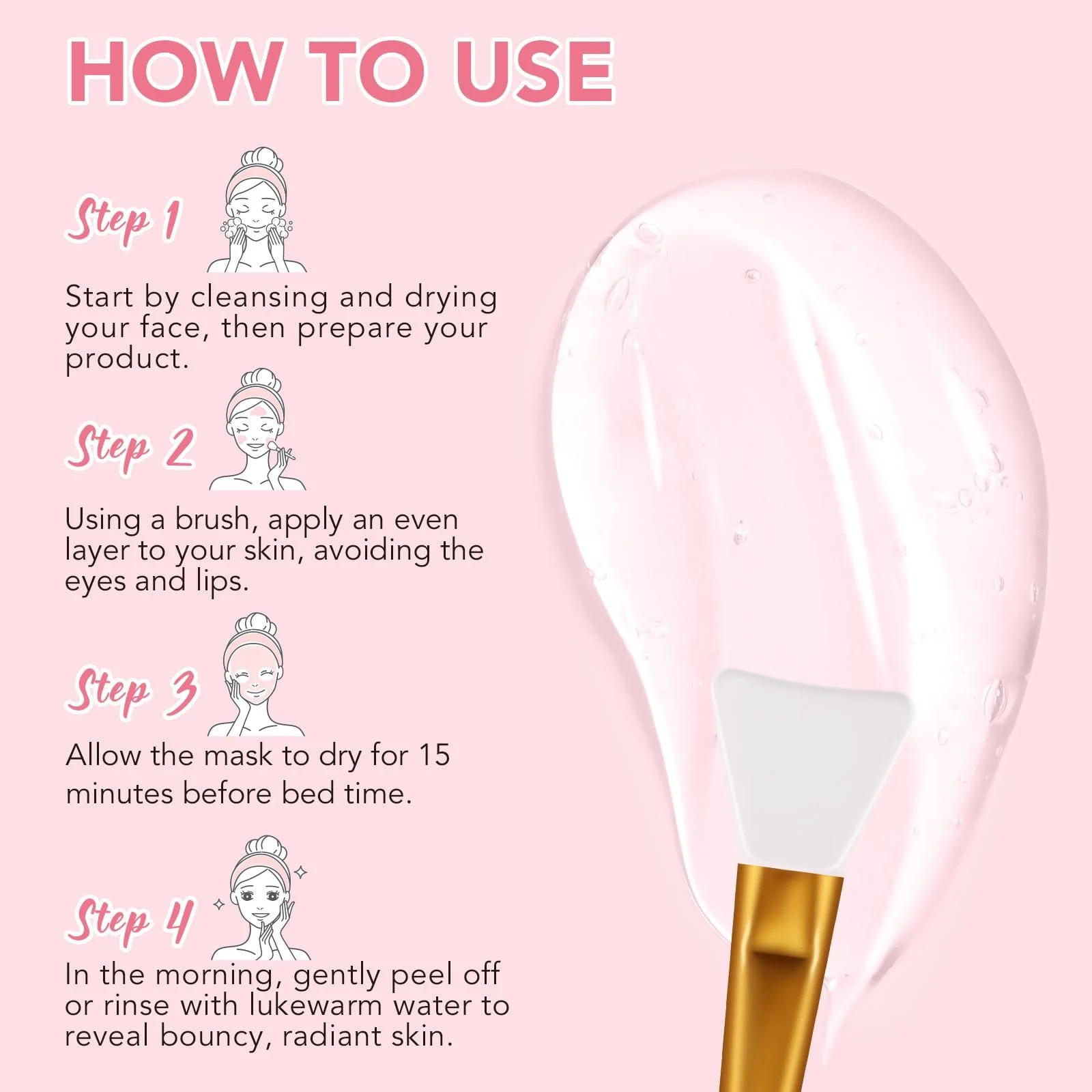 Нічна маска для обличчя з колагеном для глибокого та тривалого зволоження, фото №4