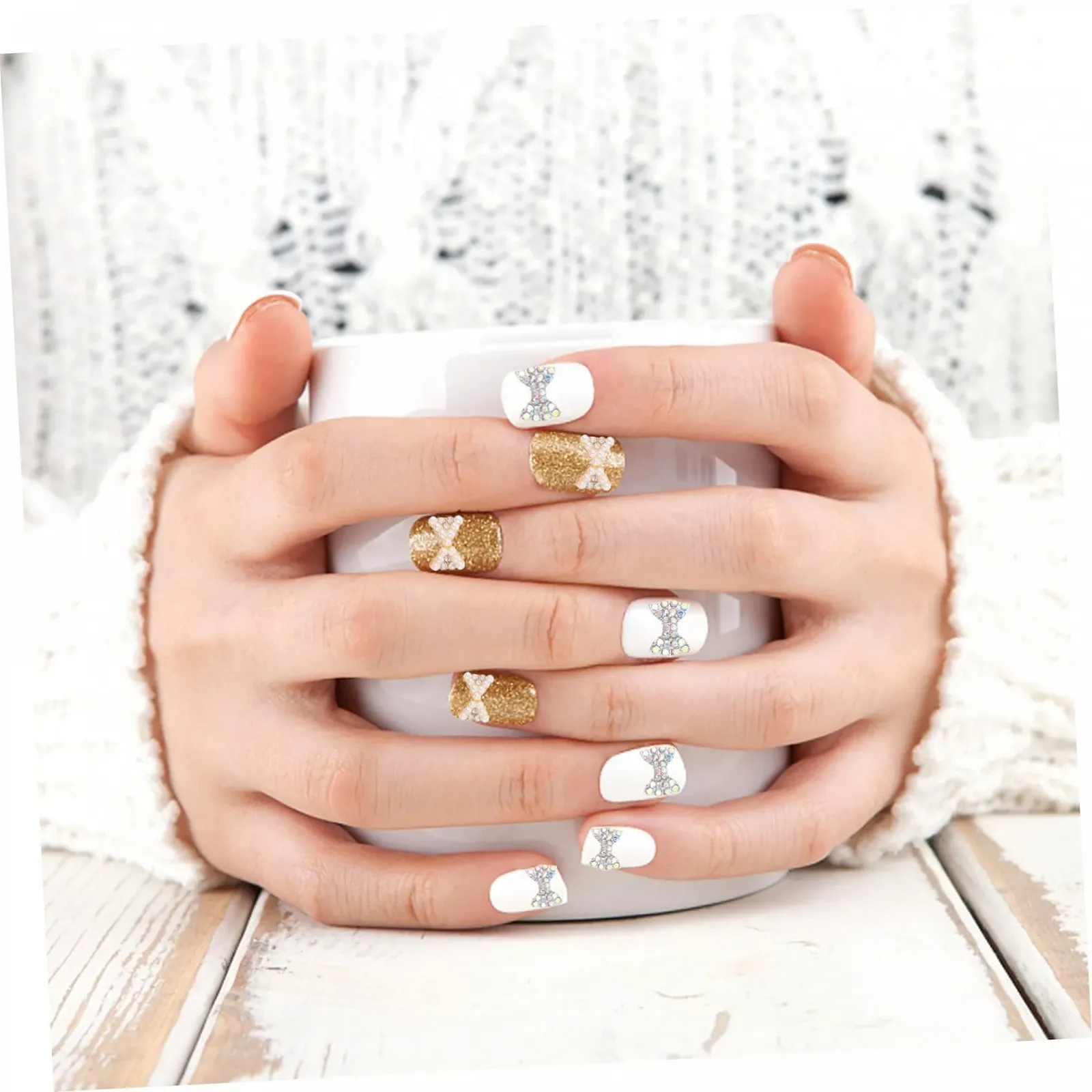 Украшения для ногтей с бриллиантами, набор 50 шт., фото №4