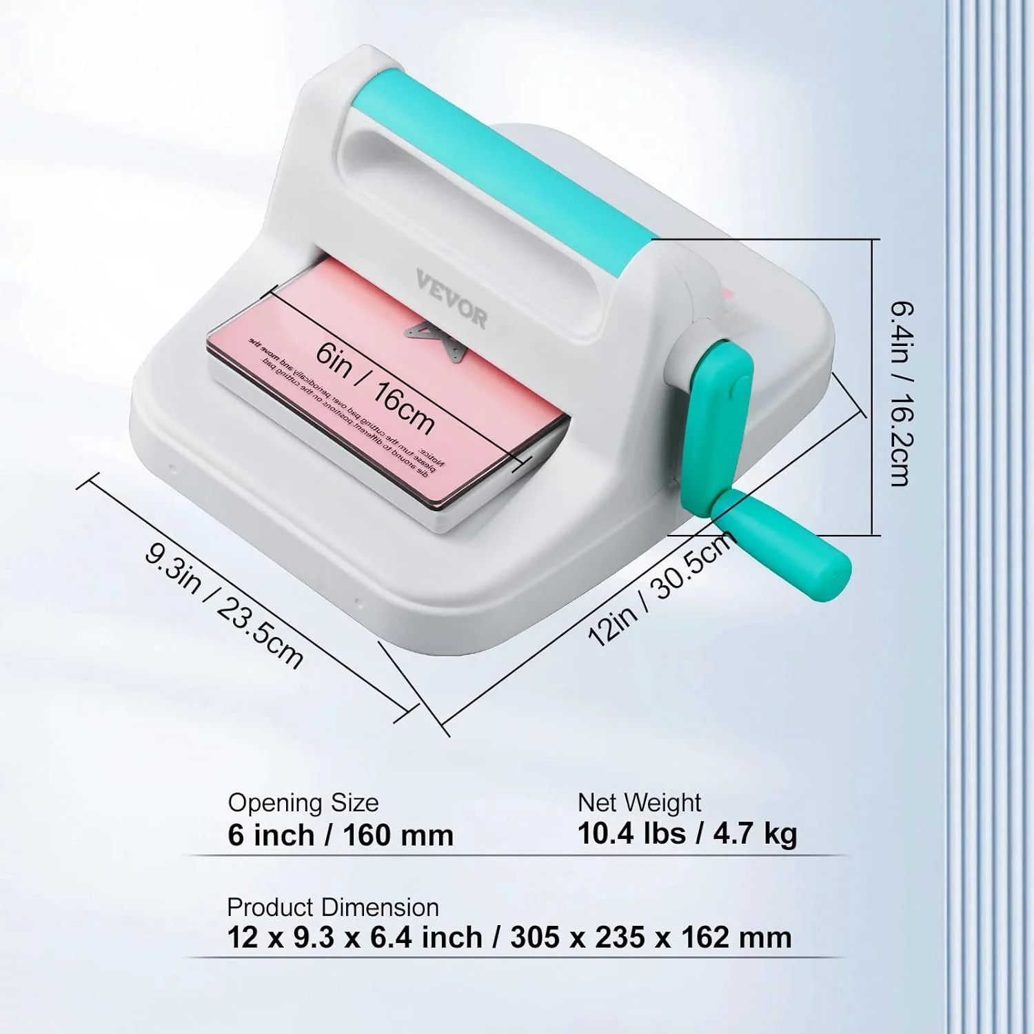 Ручная машина для вырубки и тиснения VEVOR 26042-KIT White, фото №10 Ручная машина для вырубки и тиснения VEVOR 26042-KIT White, фото №10