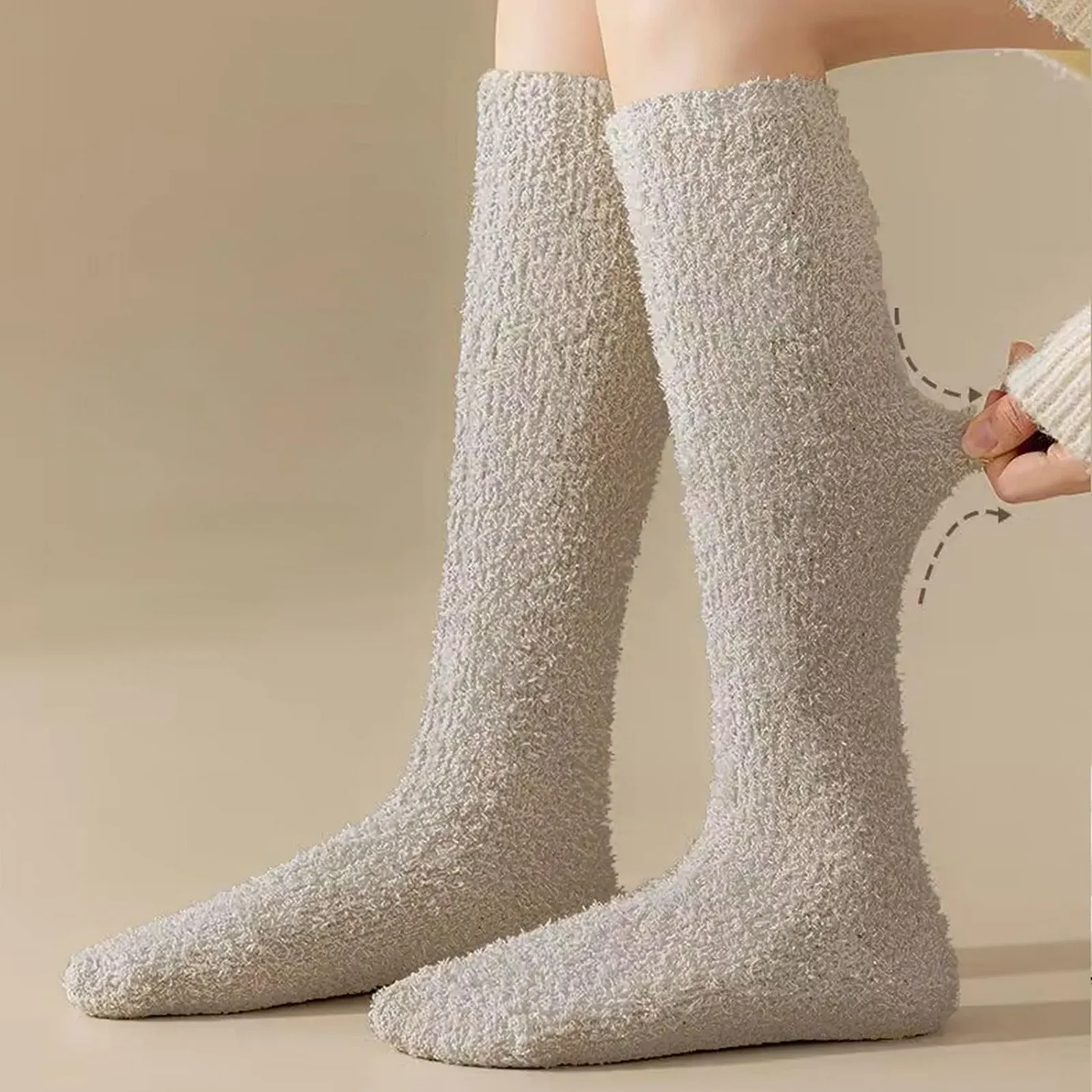 Пухнасті шкарпетки для жінок Теплі, фото №5 Пухнасті шкарпетки для жінок Теплі, фото №5