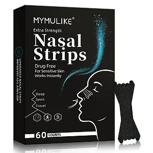 Носові пластирі MYMULIKE 60 шт. для полегшення дихання, проти хропіння та закладеності носа - Фото 1