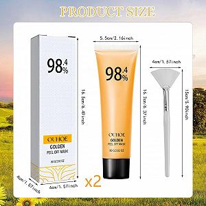 Набор Масок для лица Gold Foil Peel Off, 2 шт. Золотой synthetic.ua - Фото 1