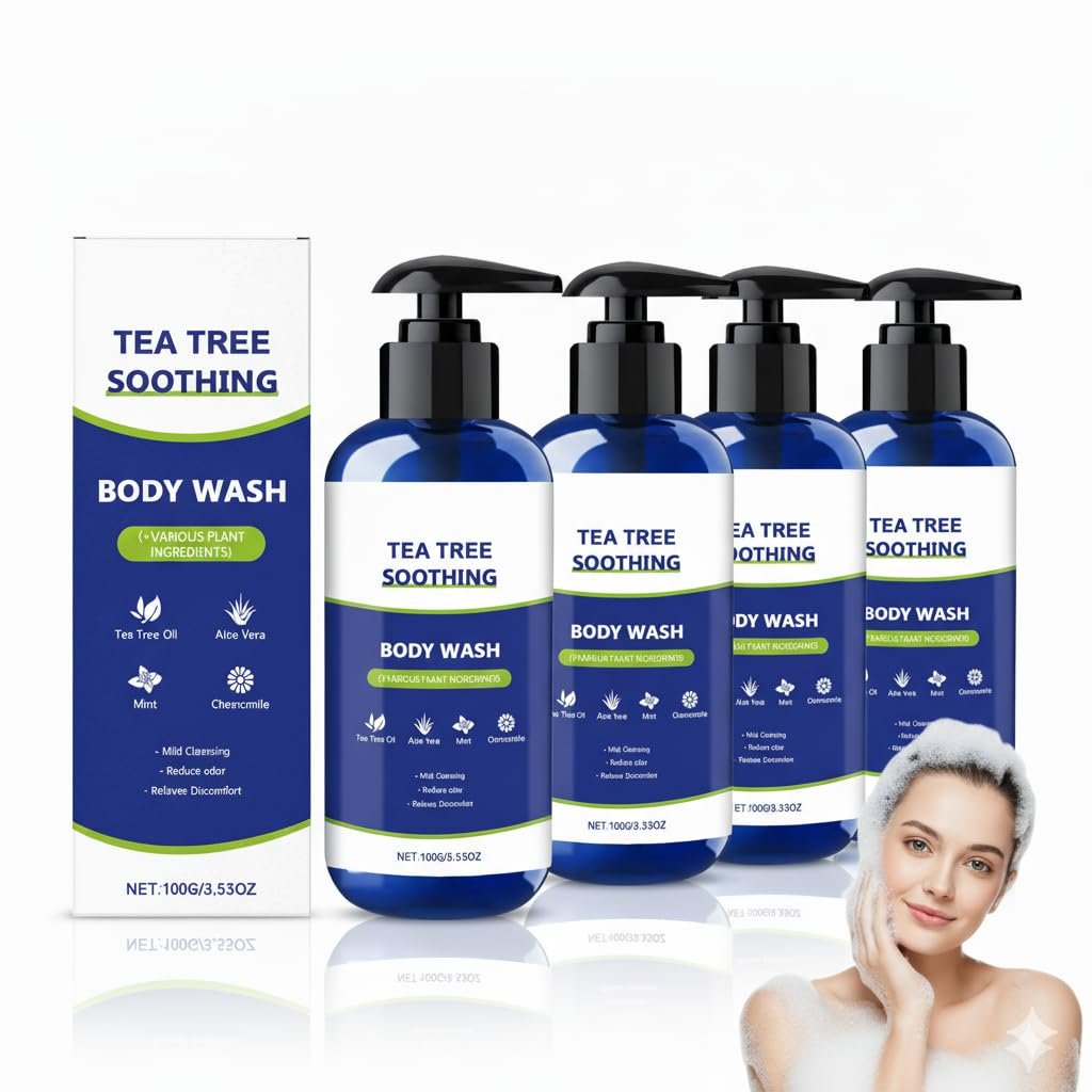 Гель для душу Tea Tree Natural Clean 4 шт, фото №1