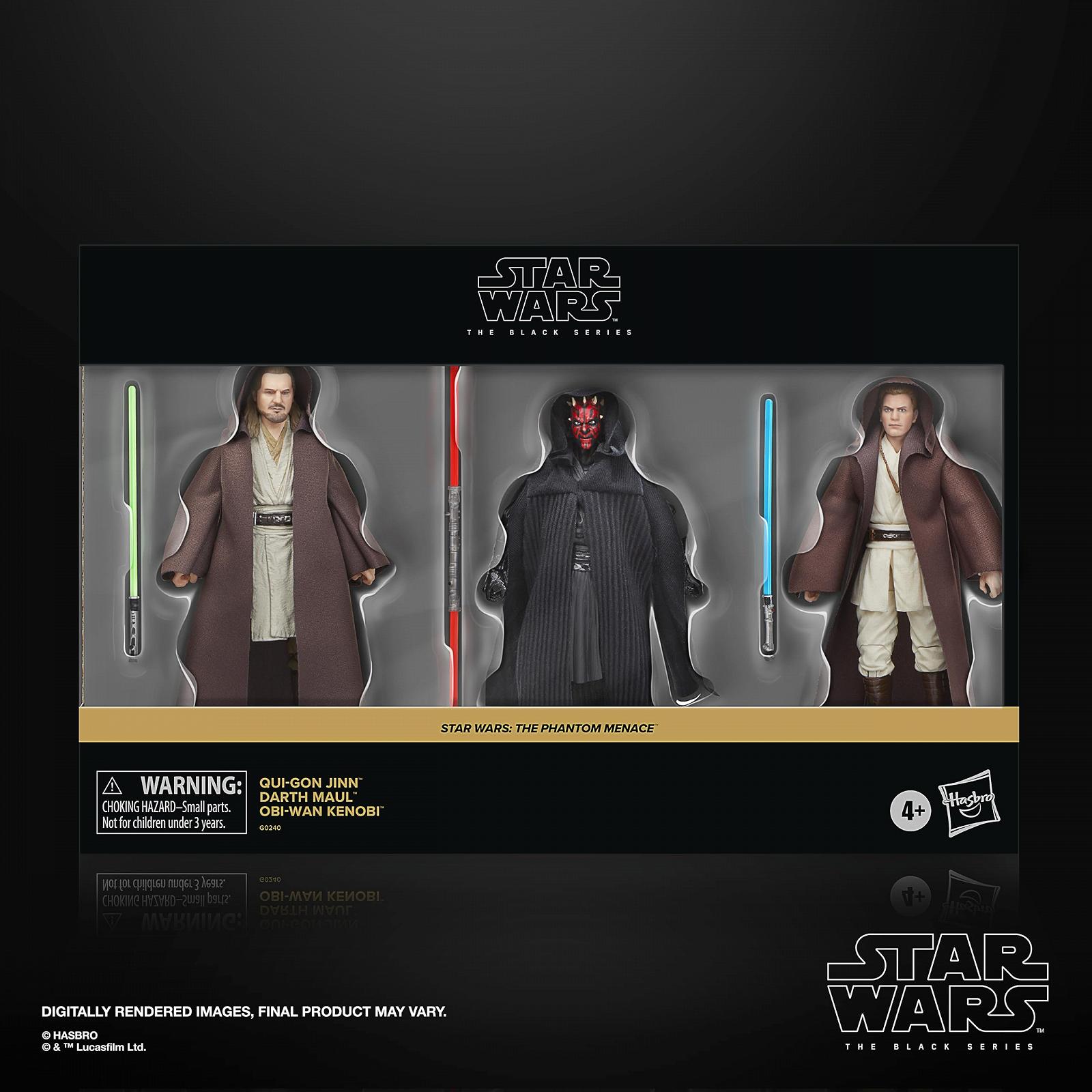 Фігурки Star Wars The Black Series Qui-Gon Jinn, Darth Maul, Obi-Wan Kenobi The Phantom Menace, 15,24 см, фото №2