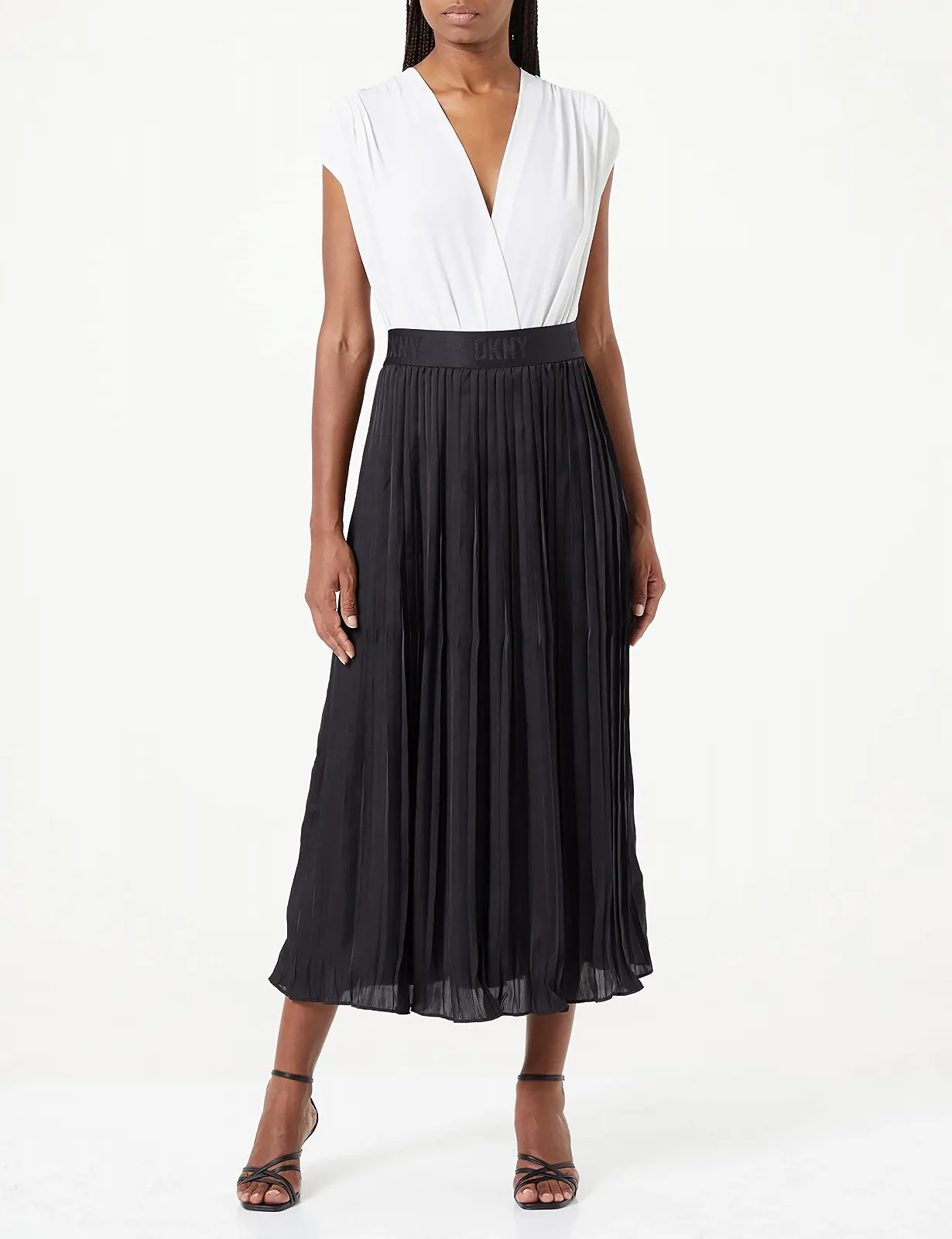 Спідниця DKNY Плісирована з Логотипом на Поясі Жіноча, фото №2